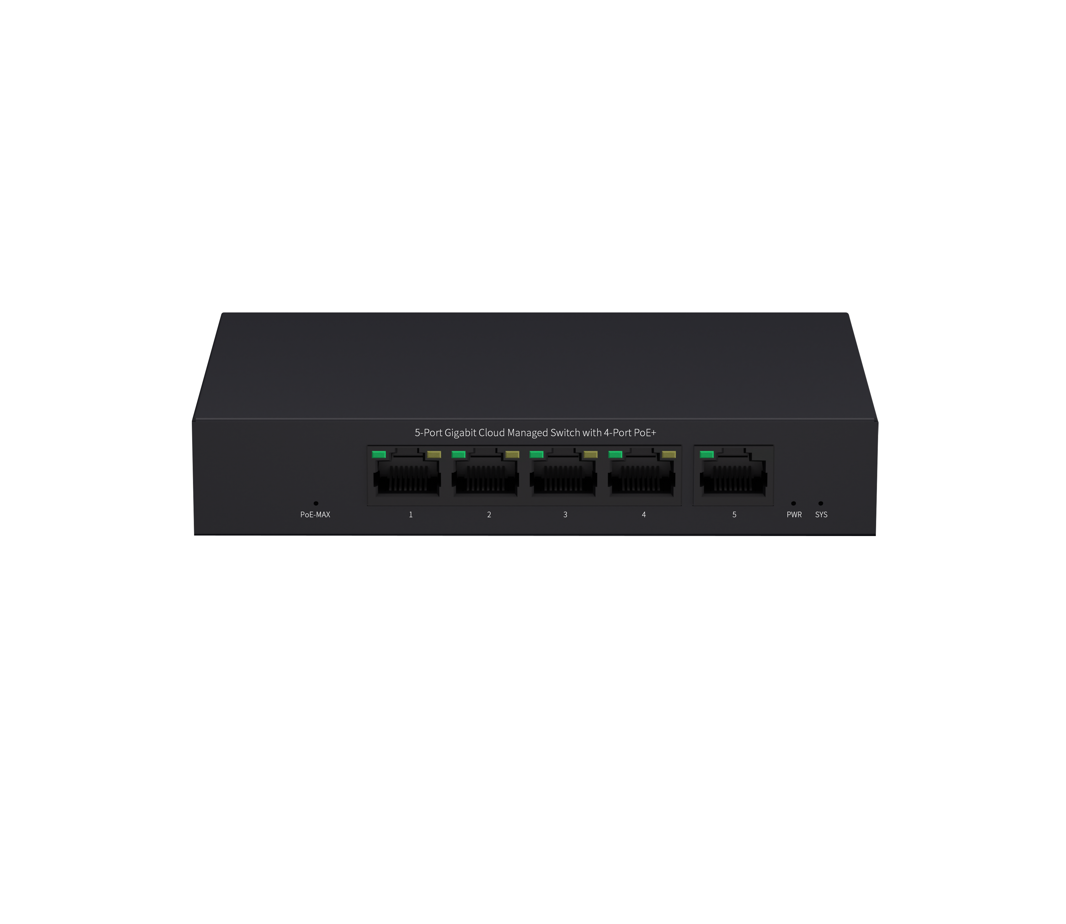 KSG1005PM 5-Port Gigabit Cloud Managed Switch with 4-Port PoE+
