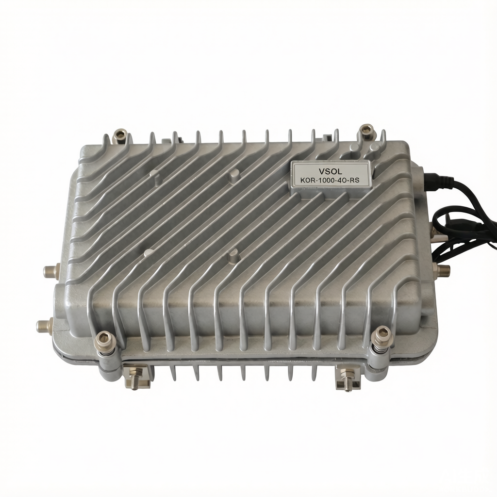 KOR-1000-4O-RS 1 GHz Four-Output Optical Receiver with Return Path and SNMP